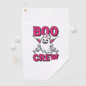 Boo Crew Verpleegster Spook Halloween Vector Ontwe Golfhanddoek (Insitu)