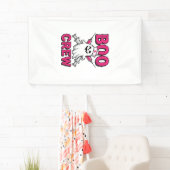 Boo Crew Verpleegster Spook Halloween Vector Ontwe Spandoek (Insitu)