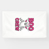 Boo Crew Verpleegster Spook Halloween Vector Ontwe Spandoek (Horizontaal)