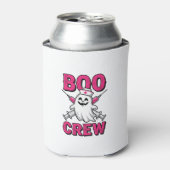 Boo Crew Verpleegster Spook Halloween Vectorontwer Blikjeskoeler (Blikje Voorkant)