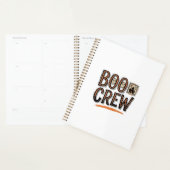 Boo Crew Vintage Halloween Gravure Shirt Ontwerp_ Planner (Display)