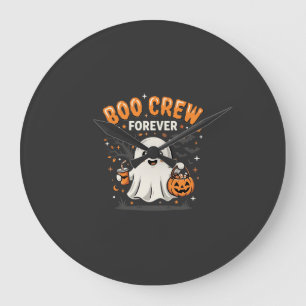 Boo Crew Voor altijd Halloween Geest Ontwerp_1 Grote Klok