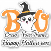 Boo Crew Witch Halloween familie matching Sticker (Voorkant)