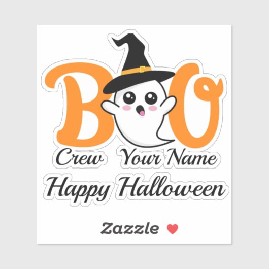 Boo Crew Witch Halloween familie matching Sticker (Vel)