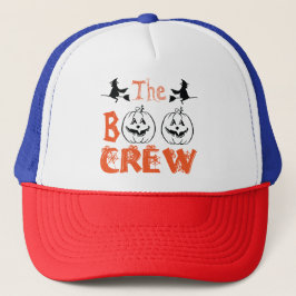 Boo Crew Witches Pumpkins Trucker Pet