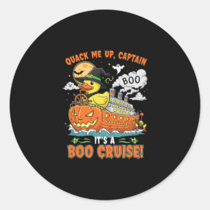 Boo Cruise Eenden Halloween Booze Cruiser Essentie Ronde Sticker
