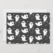 Boo Cute Ghost Halloween-fotokaart (Achterkant)