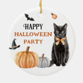 Boo Cute Ghost Halloween Party Keramisch Ornament (Achterkant)