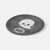 Boo Cute Ghost Halloween Party Papieren Bordje (Gekanteld)