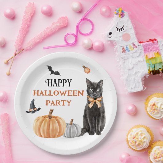 Boo Cute Ghost Halloween Party Papieren Bordje (Feest)