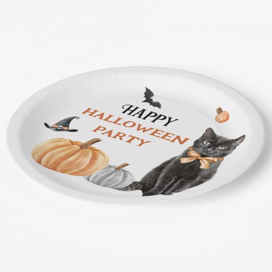 Boo Cute Ghost Halloween Party Papieren Bordje (Gekanteld)