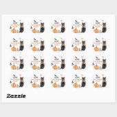 Boo Cute Ghost Halloween Party Ronde Sticker (Vel)