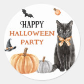 Boo Cute Ghost Halloween Party Ronde Sticker (Voorkant)