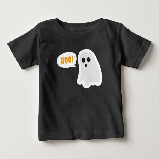BOO! Cute Ghost Halloween T-Shirt (Voorkant)
