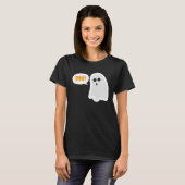 BOO! Cute Ghost Halloween T-Shirt (Voorkant volledig)