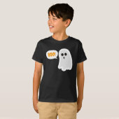 BOO! Cute Ghost Halloween T-Shirt (Voorkant volledig)