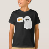 BOO! Cute Ghost Halloween T-Shirt (Voorkant)