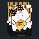 Boo Cute Girl Ghost Halloween Kids Birthday Party Kaart<br><div class="desc">Aanpassen voor elke gebeurtenis</div>