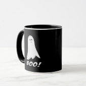 Boo. Cute Halloween Ghost Halloween Mok (Voorkant links)