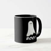 Boo. Cute Halloween Ghost Halloween Mok (Voorkant rechts)