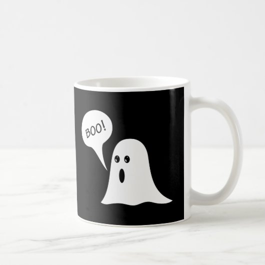 Boo Cute Halloween Ghost Koffiemok (Rechts)