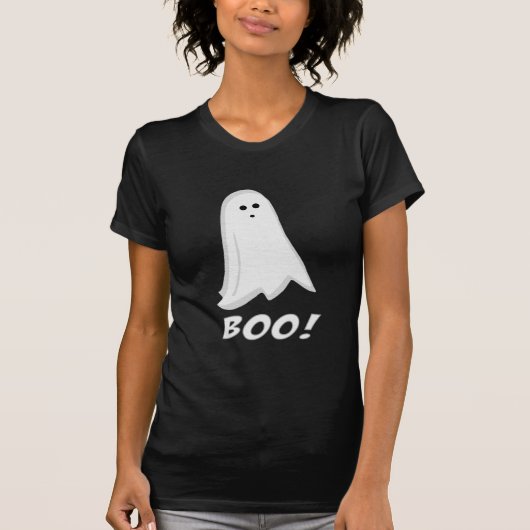 Boo. Cute Halloween Ghost T-Shirt (Voorkant)