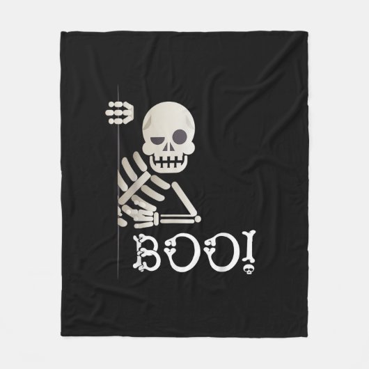 Boo. Cute Hiding Peekaboo Scary Kinder Halloween S Fleece Deken (Voorkant)