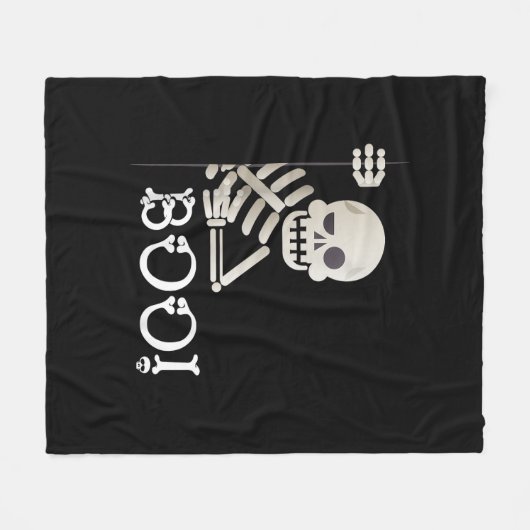 Boo. Cute Hiding Peekaboo Scary Kinder Halloween S Fleece Deken (Voorkant (Horizontaal))