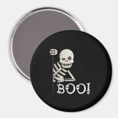 Boo. Cute Hiding Peekaboo Scary Kinder Halloween S Magneet (Voorkant / Achterkant)