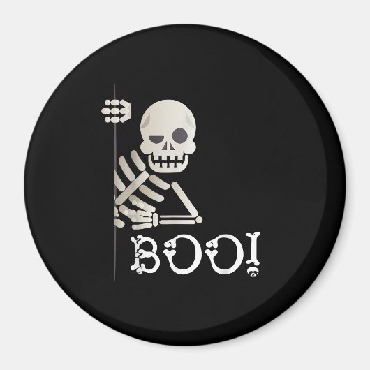 Boo. Cute Hiding Peekaboo Scary Kinder Halloween S Magneet (Voorkant)