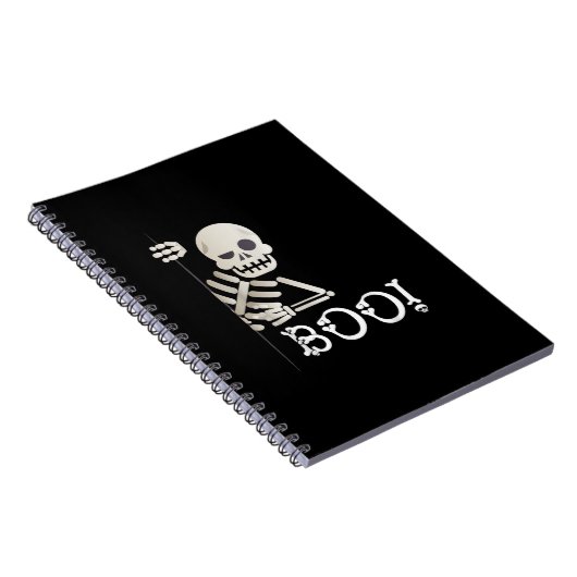 Boo. Cute Hiding Peekaboo Scary Kinder Halloween S Notitieboek (Rechterzijde)