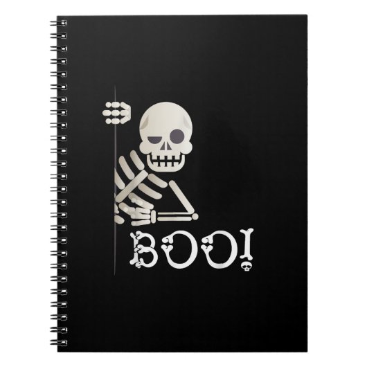 Boo. Cute Hiding Peekaboo Scary Kinder Halloween S Notitieboek (Voorkant)