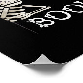 Boo. Cute Hiding Peekaboo Scary Kinder Halloween S Poster (Hoek)