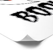 Boo! Cute Little Halloween By Lucas Retro Classic Poster (Hoek)