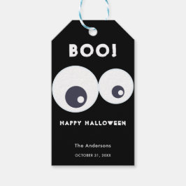 Boo Cute Monsters Eyeball Happy Halloween Black Cadeaulabel