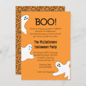 BOO! Cute not Scary Halloween Party nodigt uit Kaart (Voorkant / Achterkant)