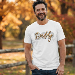 Boo Daddy Oranje Grijs Typografie Halloween T-Shir T-shirt
