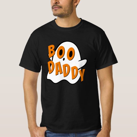 Boo Daddy Vader Ghost Halloween White T-shirt (Voorkant)