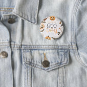 Boo Dag Griezelige Halloween Verjaardag Ronde Button 5,7 Cm (In situ)