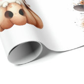 BOO Day Schattigee Waterverf Ghost Herfst Wrapping Cadeaupapier (Rol Hoek)