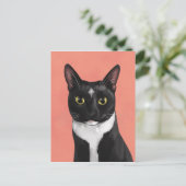 Boo de Tuxedo Cat Briefkaart (Staand voorkant)