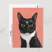 Boo de Tuxedo Cat Briefkaart (Voorkant / Achterkant)