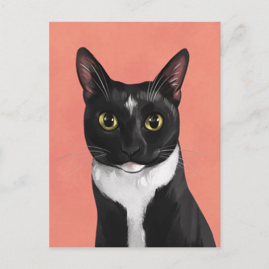 Boo de Tuxedo Cat Briefkaart (Voorkant)