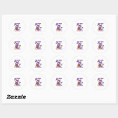 Boo Deng De Halloween Hippo Schattigee Bouncy Vark Ronde Sticker (Vel)