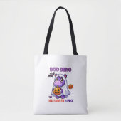 Boo Deng De Halloween Hippo Schattigee Bouncy Vark Tote Bag (Voorkant)