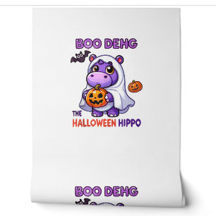 Boo Deng De Halloween Nijlpaard Knuffel Varken Kos Behang