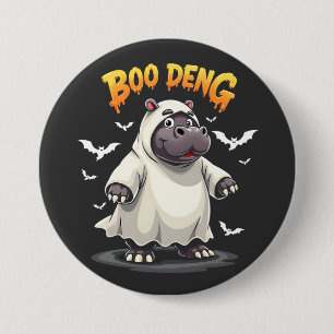 Boo Deng Geest Baby Dwergnijlpaard Moo Deng Hallow Ronde Button 7,6 Cm