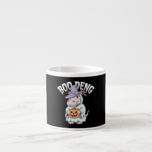 Boo deng Spooky Halloween Moo Deng Baby Hippo Espresso Kop