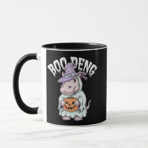 Boo deng Spooky Halloween Moo Deng Baby Hippo Mok