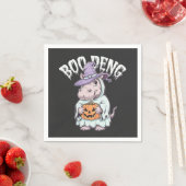 Boo deng Spooky Halloween Moo Deng Baby Hippo Servet (Insitu)